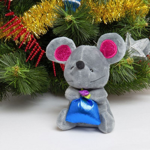 Мягкая игрушка Мышь с подарком AQ201305210DGR